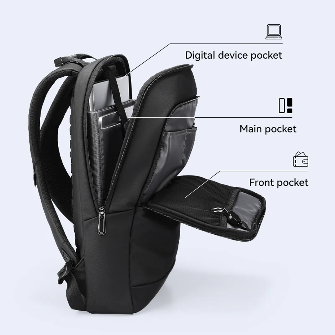 Mark Ryden MR2492 Backpack Bag - Tas Ransel Laptop 15.6" - BLACK