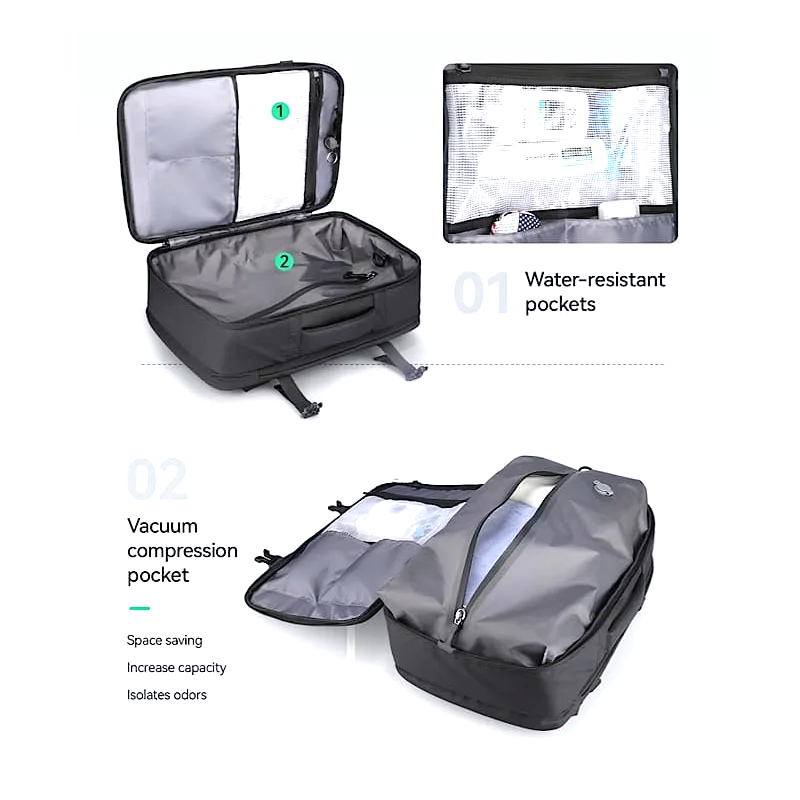Mark Ryden MR9299YKKQM + CQB Backpack Bag + Vacuum Compression - Tas Ransel Laptop 17"