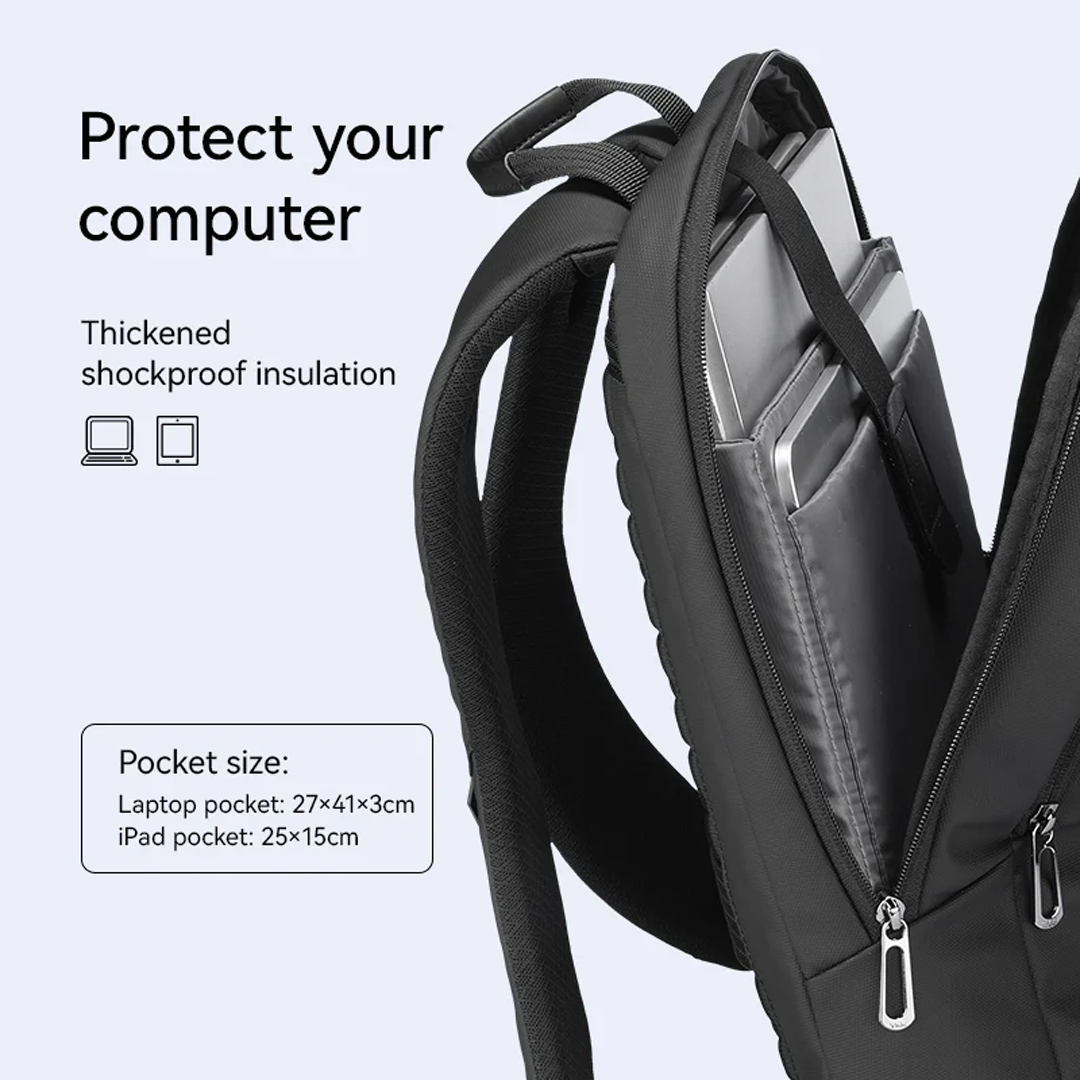 Mark Ryden MR2492 Backpack Bag - Tas Ransel Laptop 15.6" - BLACK