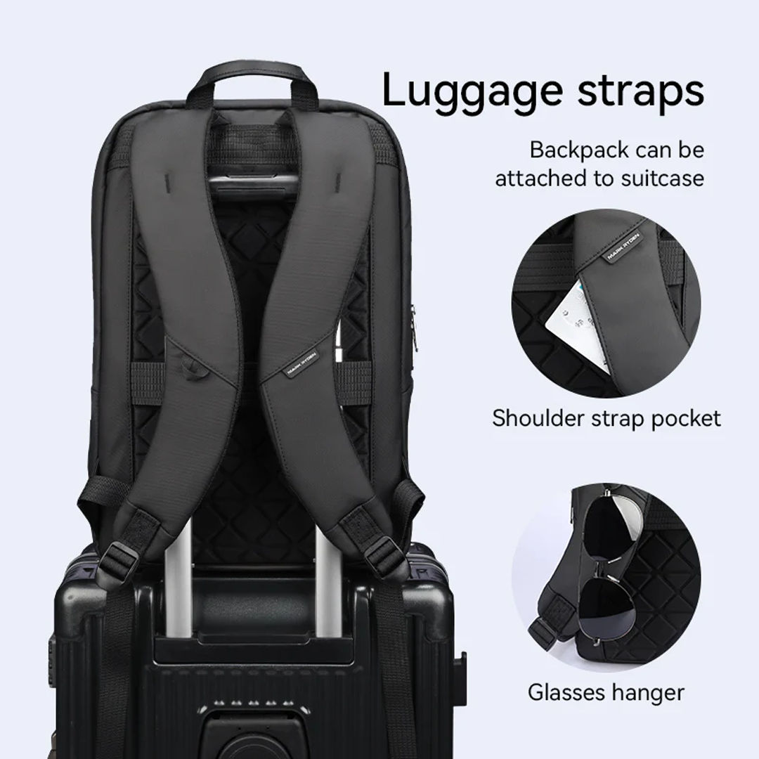 Mark Ryden MR2492 Backpack Bag - Tas Ransel Laptop 15.6" - BLACK