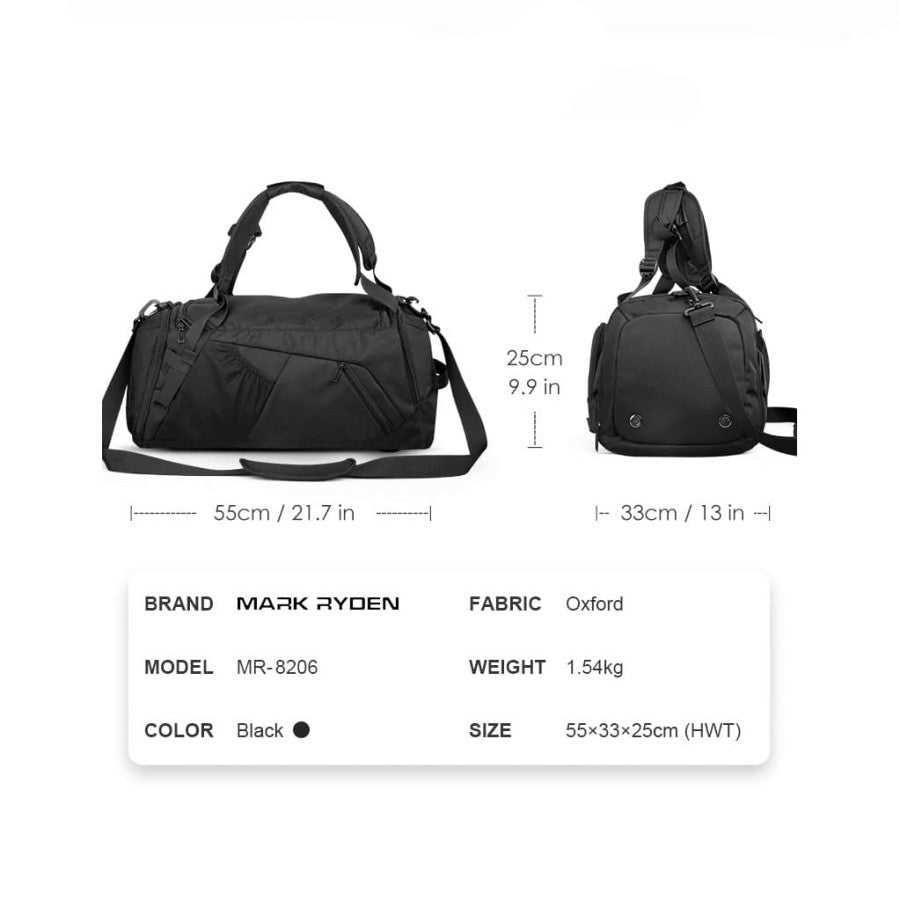 MARK RYDEN MR8206 Large Travel Bag Duffle Sport - Tas Olahraga