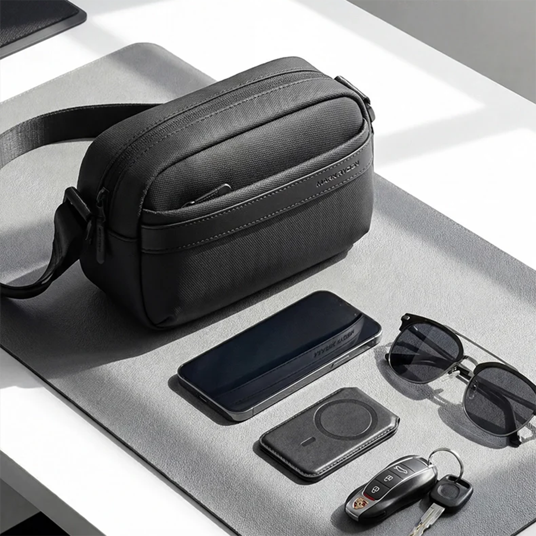 Mark Ryden MR261 Crossbody Bag - Tas Selempang Sling - BLACK