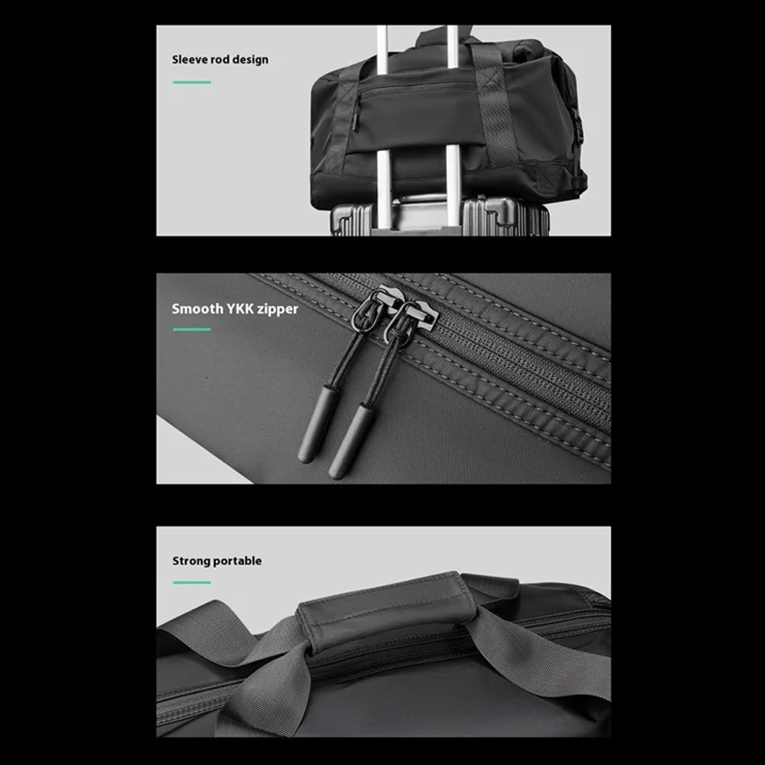 Mark Ryden MR5045 Travel Bag Duffle Luggage - Tas Travel - BLACK