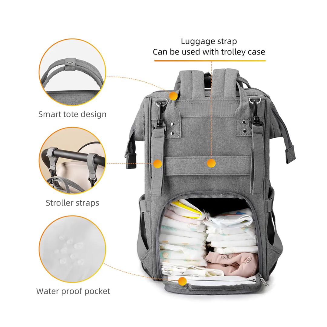 MARK RYDEN MR8703 Diaper Bag USB - Tas Ransel Perlengkapan Bayi