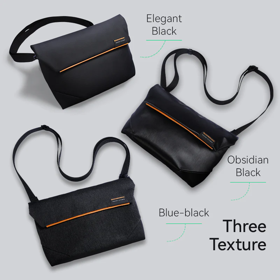 Mark Ryden MR468 Crossbody Bag - Tas Selempang Sling - BLACK