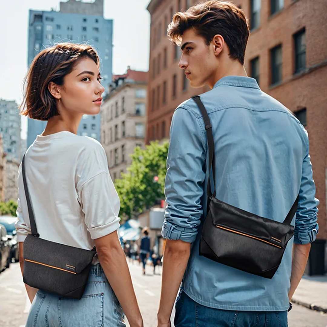 Mark Ryden MR468 Crossbody Bag - Tas Selempang Sling - BLACK