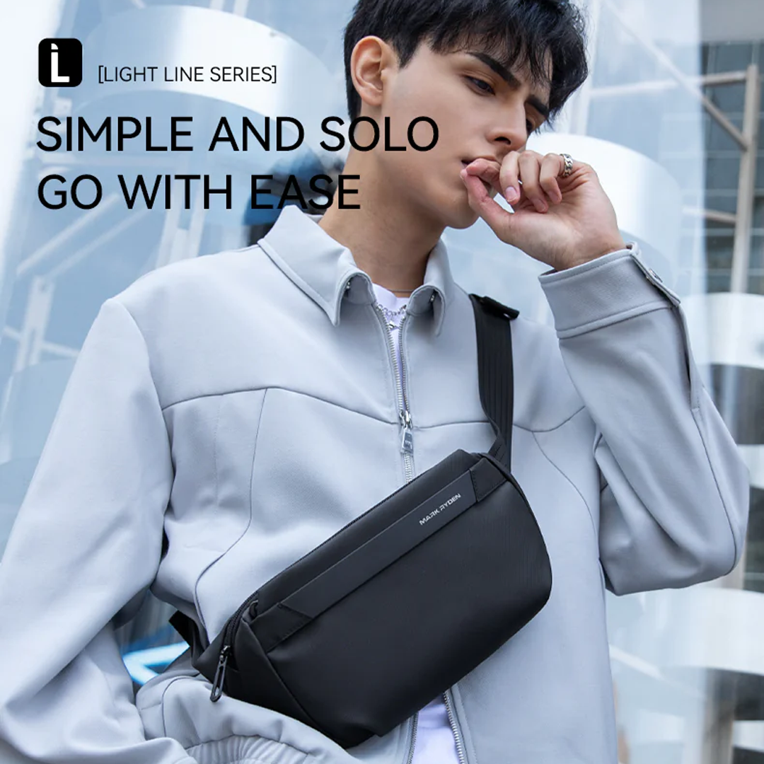 Mark Ryden MR490 Crossbody Bag - Tas Selempang Sling - BLACK