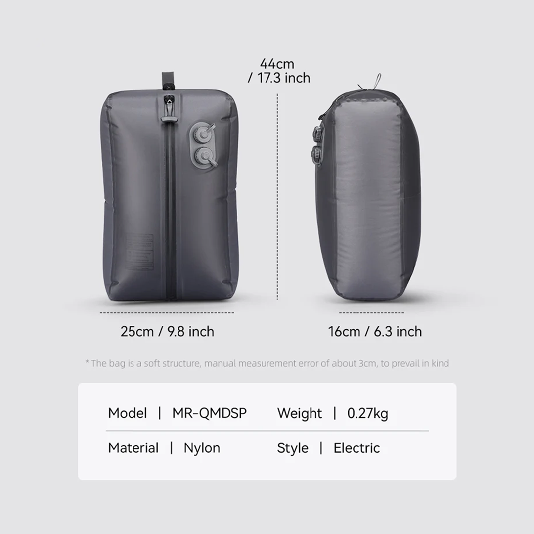 Mark Ryden MR-QMDSP Automatic Double-Row Vacuum Compression Bag - Kantong Vakum Ransel Koper Kedap Udara
