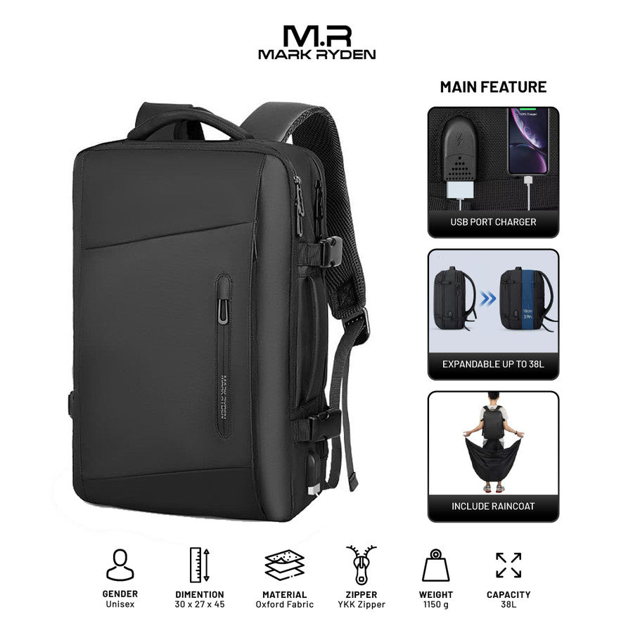 Mark Ryden MR9299YY Backpack Bag USB Laptop 17